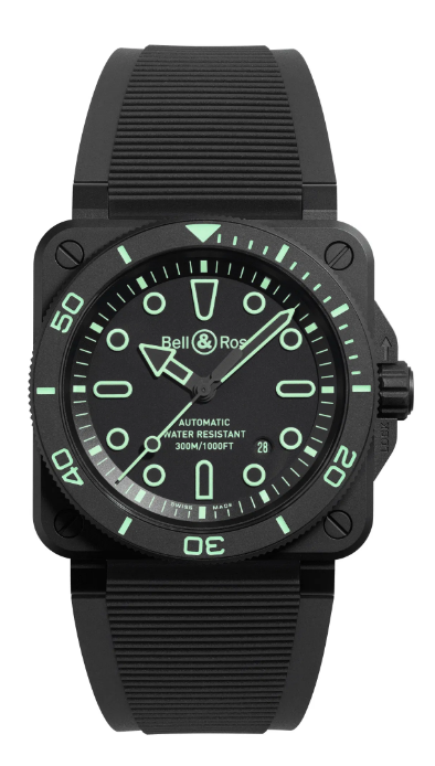 Bell & Ross BR-03 DIVER LUM OUTLINE Replica Watch BR03A-D-OL-CE/SRB